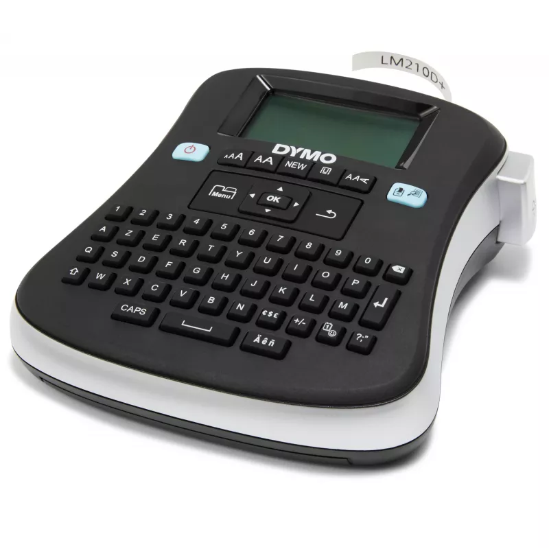 DYMO LabelManager ® ™ 210D - AZERTY, D1, Thermotransfer, 180 x 180 DPI, 12 mm/s, Zwart, Zilver