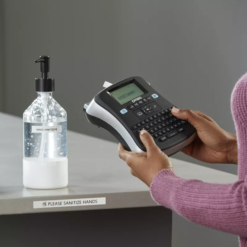 DYMO LabelManager ® ™ 210D - AZERTY, D1, Thermotransfer, 180 x 180 DPI, 12 mm/s, Zwart, Zilver