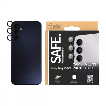 Camerlensbescherming PanzerGlass SAFE. voor Samsung Galaxy A15 zwart krasvast stootvast