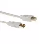 ACT SB2203 USB 2.0-verlengkabel, USB A male - USB A female, 3 m, ivoor