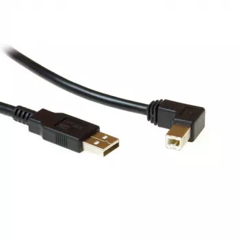 USB 2.0 A-stekker - USB B-stekker (haaks) 1,80 m, ACT, SB2408