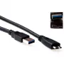 USB 3.0 A-stekker - USB micro-B-stekker 0,50 m ACT SB3028