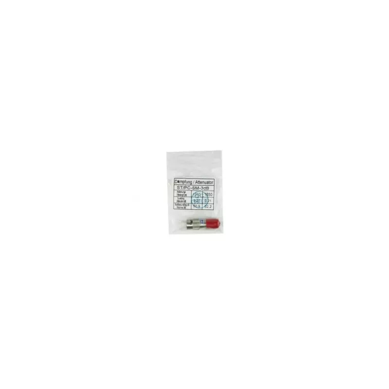 Dempingsverzwakker BlueOptics SFA23BK5 5 dB rood ST-stekker