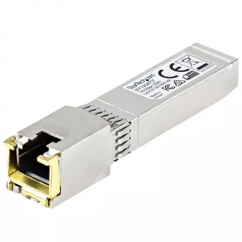 StarTech.com MSA-conforme SFP+-transceivermodule - 10GBASE-T ~ MSA niet-gecodeerde SFP+-module - 10GBASE-T - SFP naar RJ45 Cat6/Cat5e - 10GE Gigabit Ethernet SFP+ - RJ-45 30 m
