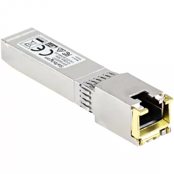 StarTech.com MSA-conforme SFP+-transceivermodule - 10GBASE-T ~ MSA niet-gecodeerde SFP+-module - 10GBASE-T - SFP naar RJ45 Cat6/Cat5e - 10GE Gigabit Ethernet SFP+ - RJ-45 30 m