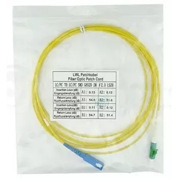 Glasvezelkabel BlueOptics SFP2122BU25MX LC SC OS2 25 m geel