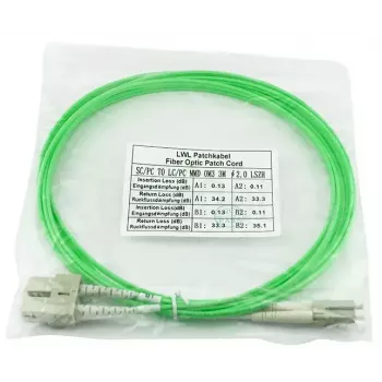 Glasvezelkabel BlueOptics SFP3132GU50MK LC SC OM5 50 m mint