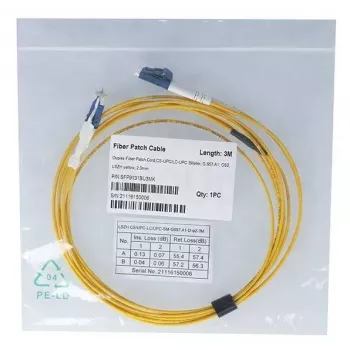 Glasvezelkabel BlueOptics SFP9131BU1MK CS LC OS2 1 m geel