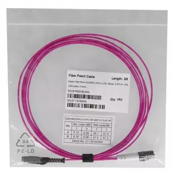 Glasvezelkabel BlueOptics SFP9231FU2MK MDC LC OM4 2 m magenta