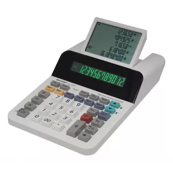 Sharp EL-1501 Rekenmachine Desktop Printend Meerkleurig, Wit