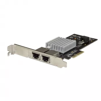 StarTech.com dual-port 10G PCIe netwerkadapterkaart - Intel-X550AT 10GBASE-T & NBASE-T PCI Express netwerkinterfaceadapter 10/5/2.5/1GbE Multi-Gigabit Ethernet 5 snelheden NIC LAN-kaart