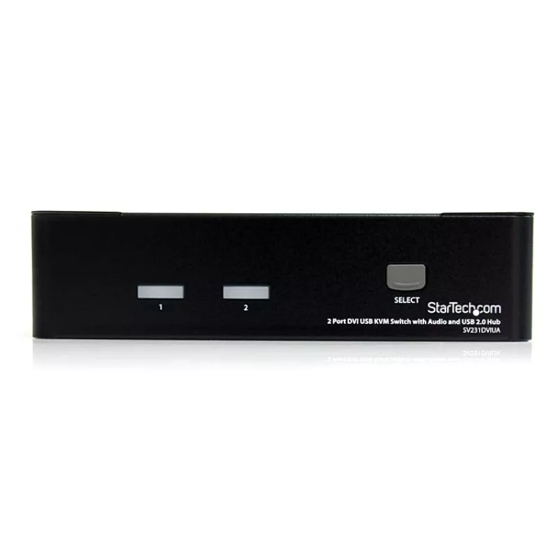 StarTech.com 2-poorts DVI USB KVM-switch met audio en USB 2.0-hub