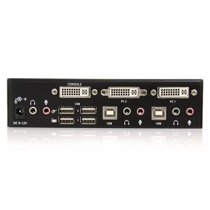 StarTech.com 2-poorts DVI USB KVM-switch met audio en USB 2.0-hub