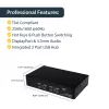 StarTech.com 4-poorts USB DisplayPort KVM-switch met audio, 3840 x 2400 pixels, zwart