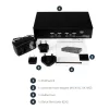 StarTech.com 4-poorts USB DisplayPort KVM-switch met audio, 3840 x 2400 pixels, zwart