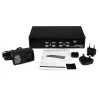 StarTech.com 4-poorts 1HE rackmount USB KVM-switch met OSD, 1920 x 1440 pixel, rackmontage, 5,4 W, 1HE, zwart