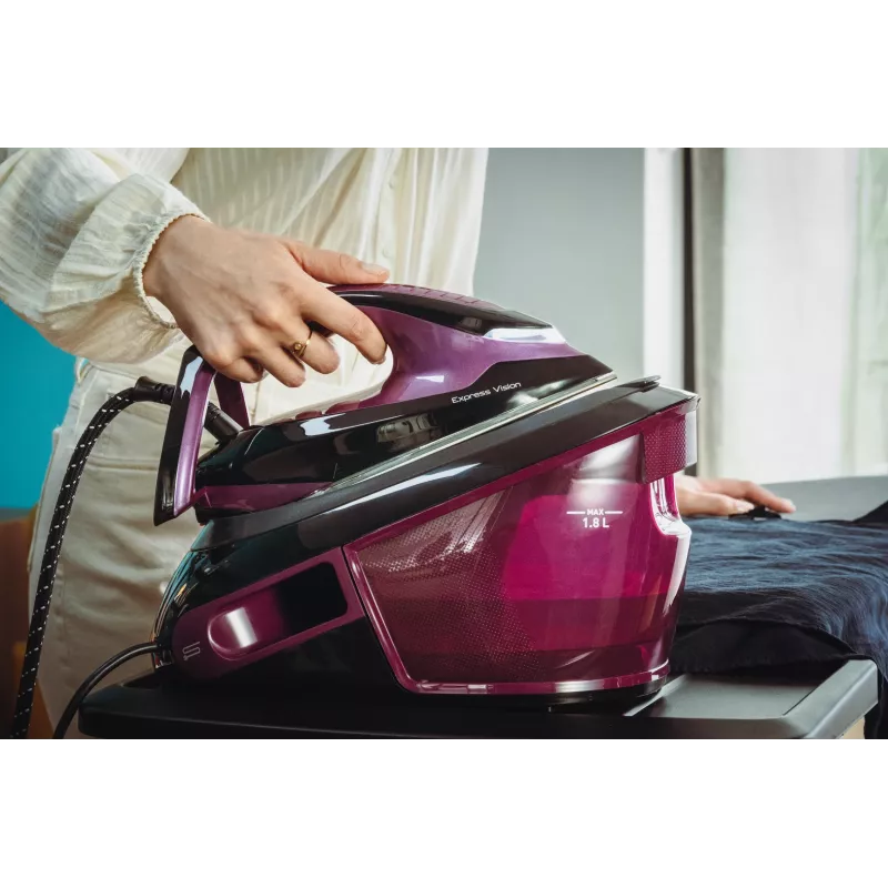 Tefal Express Vision SV8152 2800 W 1,8 l Durilium AirGlide Autoclean-strijkzool violet, zwart