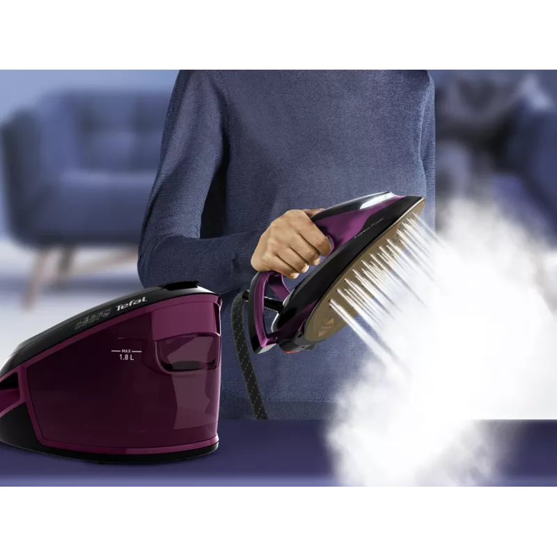 Tefal Express Vision SV8152 2800 W 1,8 l Durilium AirGlide Autoclean-strijkzool violet, zwart