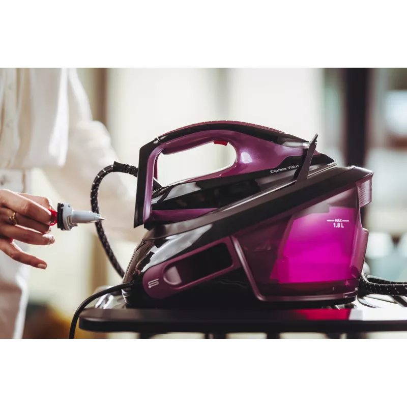 Tefal Express Vision SV8152 2800 W 1,8 l Durilium AirGlide Autoclean-strijkzool violet, zwart