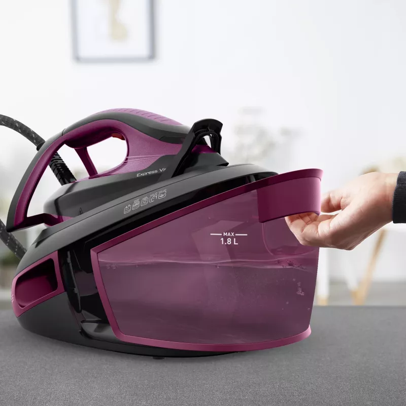 Tefal Express Vision SV8152 2800 W 1,8 l Durilium AirGlide Autoclean-strijkzool violet, zwart