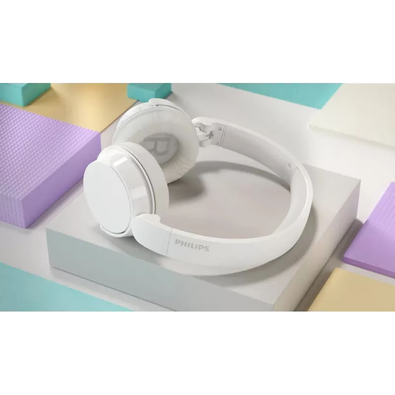Philips 4000 serie TAH4209WT/00 hoofdtelefoon/headset draadloos on-ear gesprekken/muziek Bluetooth wit