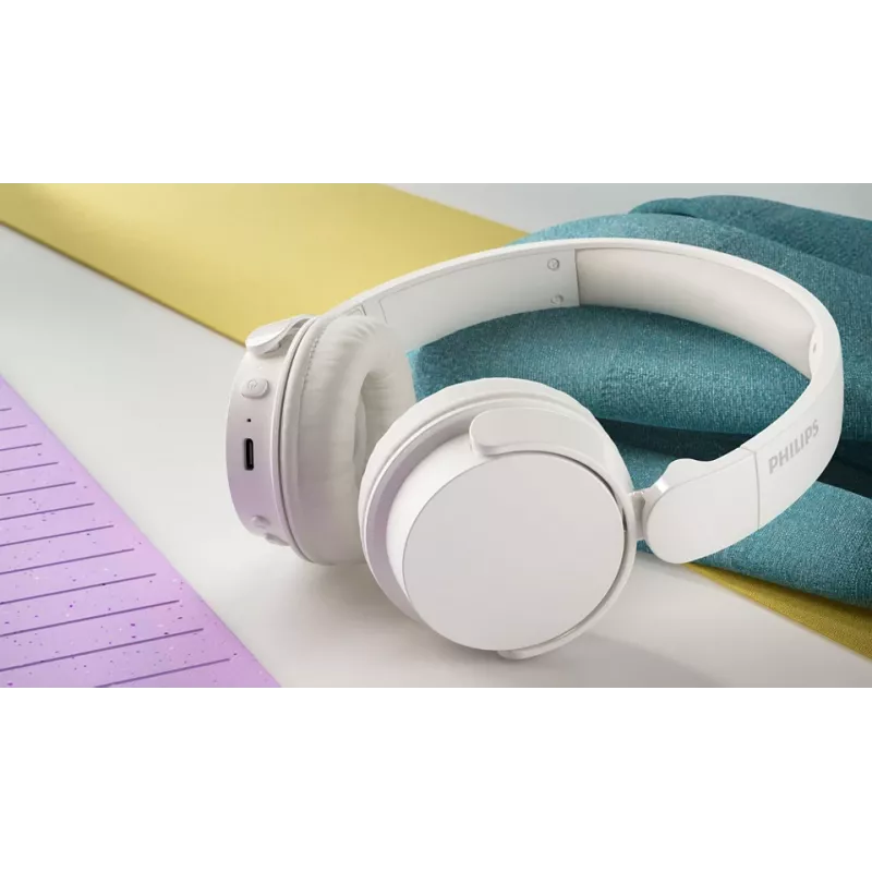Philips 4000 serie TAH4209WT/00 hoofdtelefoon/headset draadloos on-ear gesprekken/muziek Bluetooth wit