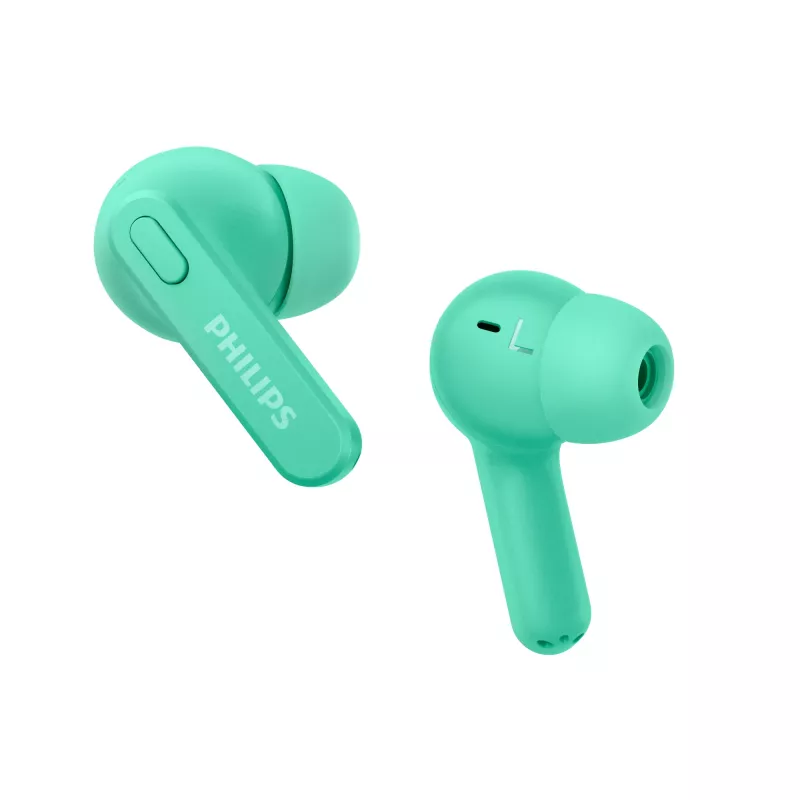 Philips 2000 serie TAT2206GR/00 Hoofdtelefoon/Headset True Wireless Stereo (TWS) In-ear Telefonie/Muziek Bluetooth turquoise