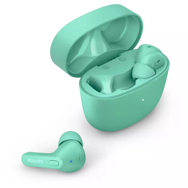Philips 2000 serie TAT2206GR/00 Hoofdtelefoon/Headset True Wireless Stereo (TWS) In-ear Telefonie/Muziek Bluetooth turquoise