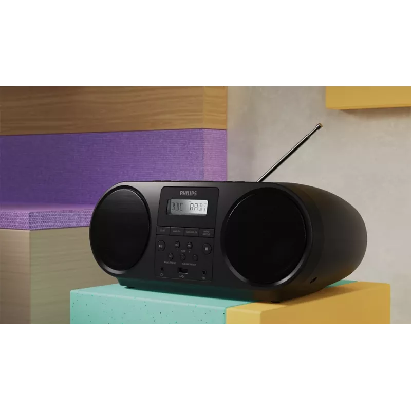 Philips TAZ6000/10 CD-speler zwart draagbare CD-speler
