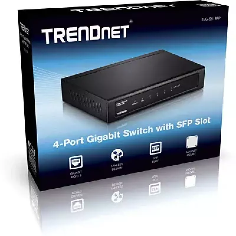 Unmanaged netwerkswitch Trendnet TEG-S51SFP