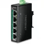 TRENDnet TI-PGLC50 industriële unmanaged 5-poorts Gigabit Ethernet PoE+ switch