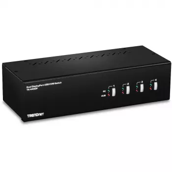 KVM-switch Trendnet TK-440DP zwart zilver
