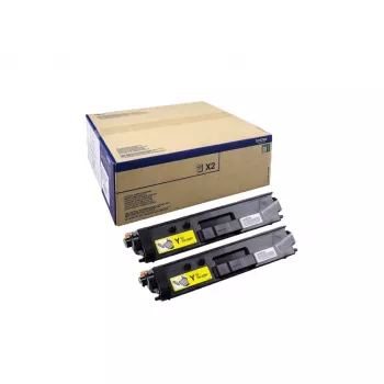 Tonercartridge Brother TN-329YTWIN, origineel geel, laser, 2 stuks, bereik 12000 pagina's
