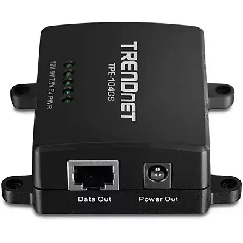 Netwerksplitter Trendnet TPE-104GS zwart Power over Ethernet PoE