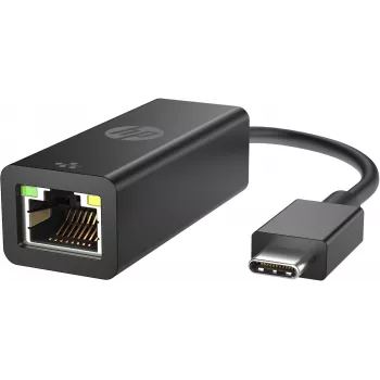 HP USB-C naar RJ45 adapter, USB Type-C, RJ-45, stekker, zwart, zakelijk, Windows 10, Windows 7, Windows 8, Windows 8.1