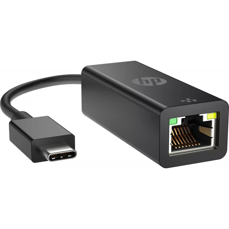 HP USB-C naar RJ45 adapter, USB Type-C, RJ-45, stekker, zwart, zakelijk, Windows 10, Windows 7, Windows 8, Windows 8.1