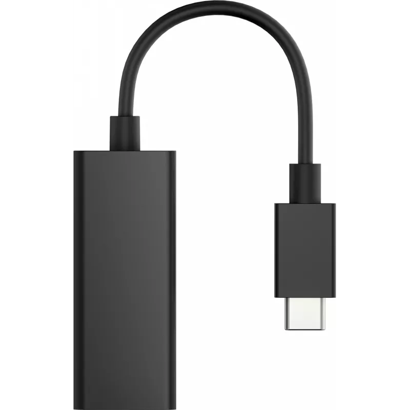 HP USB-C naar RJ45 adapter, USB Type-C, RJ-45, stekker, zwart, zakelijk, Windows 10, Windows 7, Windows 8, Windows 8.1