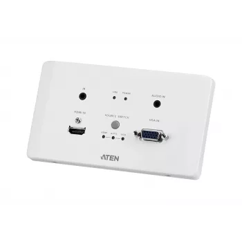 ATEN HDMI & VGA HDBaseT-zender met EU-wandplaat / PoH (4K@100m) (HDBaseT Class A)