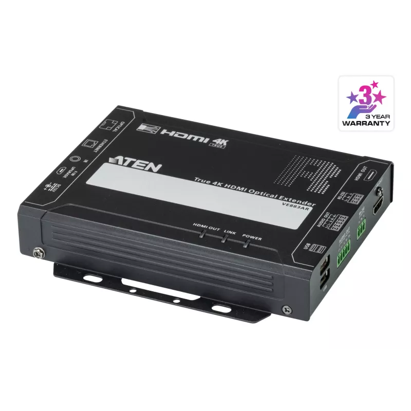 AV-zender & -ontvanger ATEN VE883AK2 True 4K HDMI Optical extender 4K@300m 10km