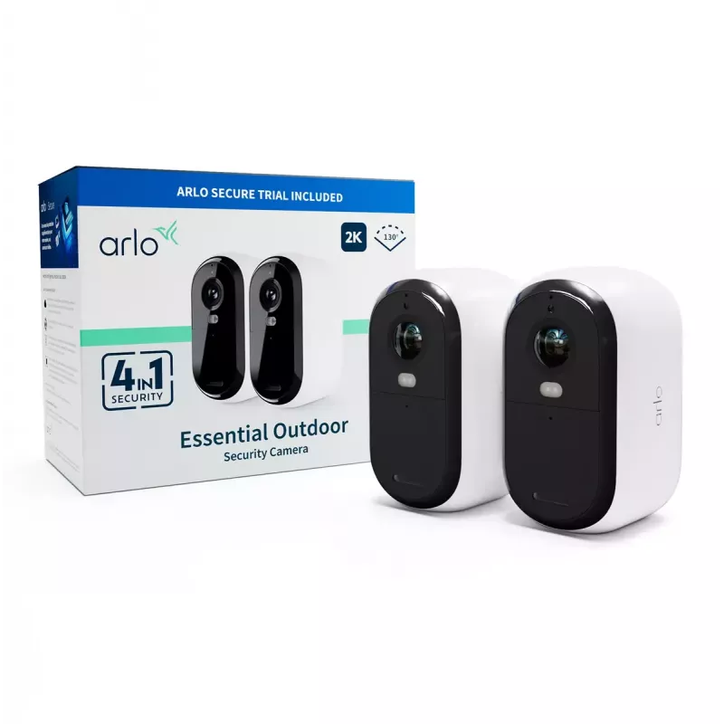 IP-beveiligingscamera Arlo Essential 2K 2560 x 1440 draadloos voor binnen en buiten