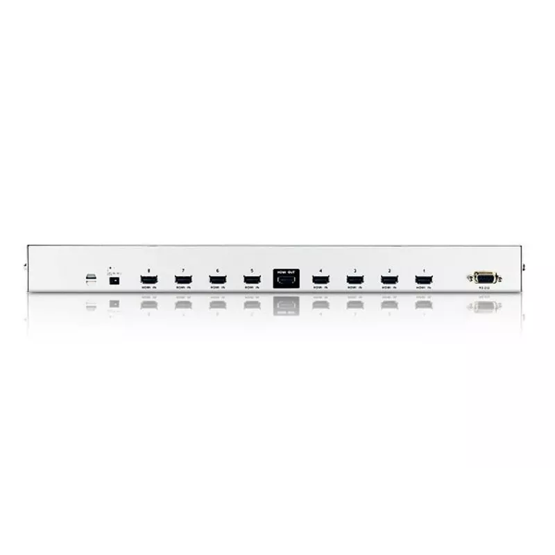ATEN 8-poorts HDMI audio/videoswitch met IR-afstandsbediening