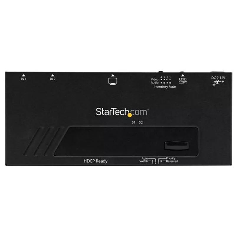 StarTech.com 2-poorts HDMI-switch met automatische en geprioriteerde omschakeling - 1080p