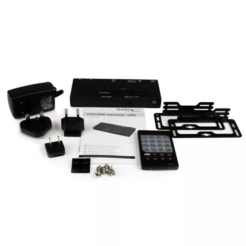 StarTech.com 2-poorts HDMI-switch met automatische en geprioriteerde omschakeling - 1080p