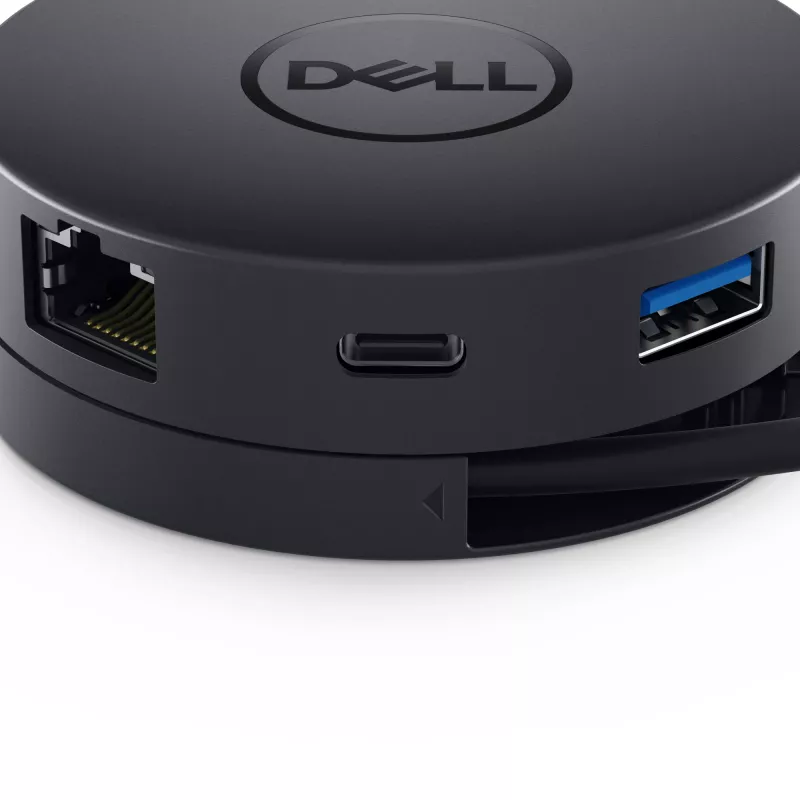 DELL DA300 bedrade USB 3.2 Gen 2 (3.1 Gen 2) Type-C zwart