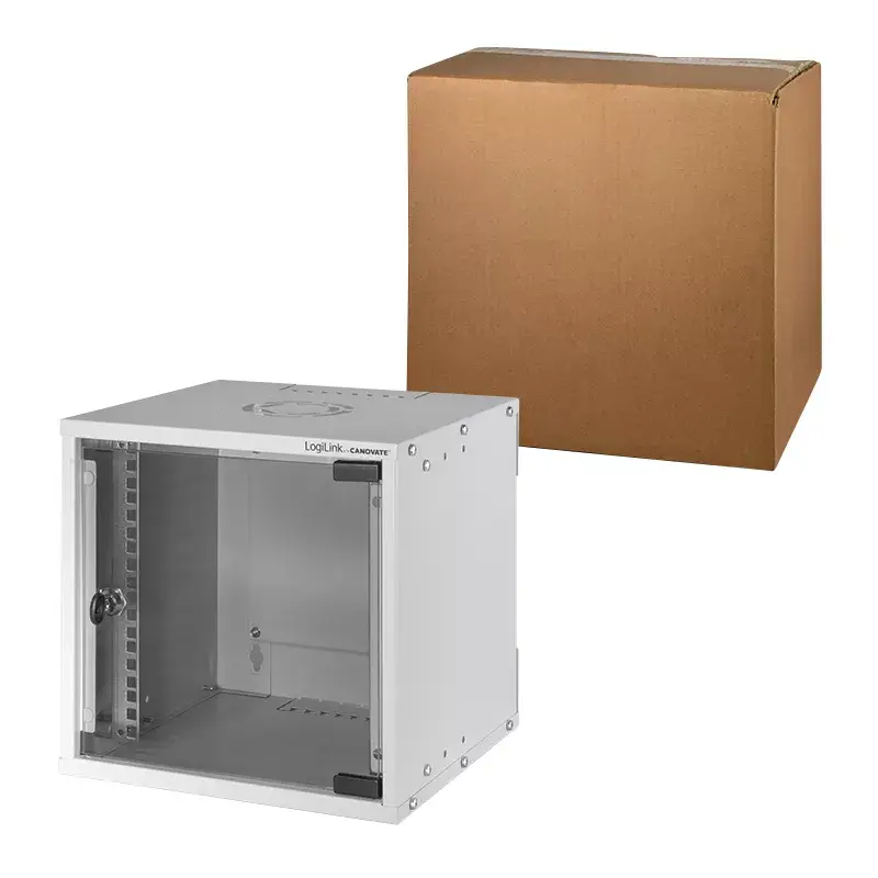 Wandmontierbaar rack LogiLink W66Z30G 6U grijs 30 kg IP20