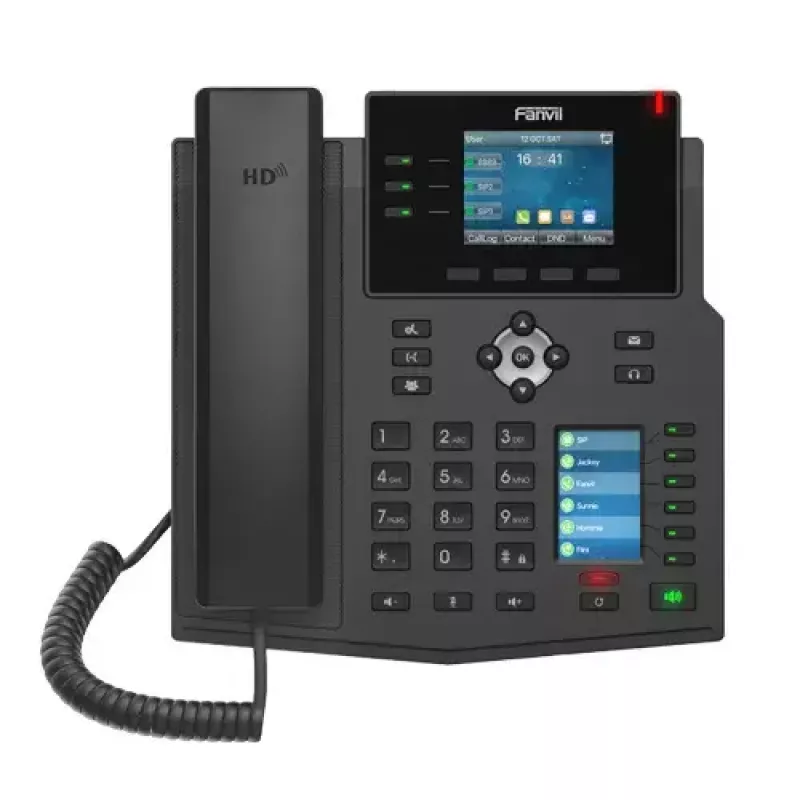 IP-telefoon Fanvil X4U zwart 12 lijnen LCD Wi-Fi