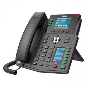 IP-telefoon Fanvil X4U zwart 12 lijnen LCD Wi-Fi