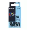 Labelband Casio XR-18X1 zwart op transparant