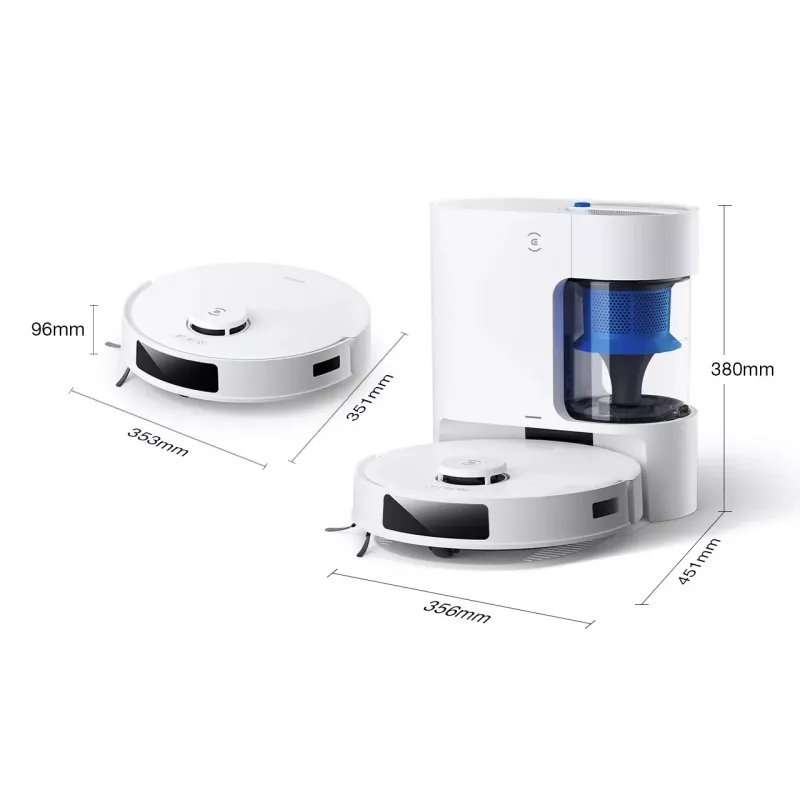 Saugroboter Ecovacs Deebot N20e PLUS wit — 2-in-1 zuigen en dweilen