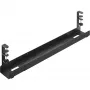 InLine universele kabelgoot 3-standen (80/100/120 cm) voor montage onder het bureau, zwart